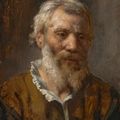 Rembrandt van Rijn — Голова бородатого мужчины, изображение 1