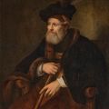 Rembrandt van Rijn — Портрет сидящего старика в три четверти роста, в мантии и тюрбане, с посохом в руке., изображение 2