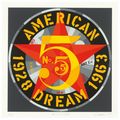 Robert Indiana — Американская мечта № 5 (Золотая пятерка), изображение 4