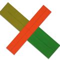 Robert Mangold — X в пределах X (красно-зеленый), изображение 2