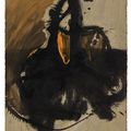 Robert Motherwell — Черный жест на коричневом фоне (из серии Elan), изображение 1
