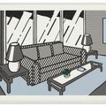 Roy Lichtenstein — Красные лампы - Уникальное состояние, изображение 2