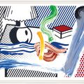 Roy Lichtenstein — Натюрморт с лампой, выполненный кистью, изображение 1