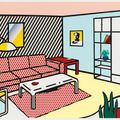 Roy Lichtenstein — Современная комната (кабинет), изображение 1