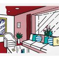 Roy Lichtenstein — Гостиная из серии "Интерьер", изображение 1