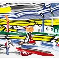 Roy Lichtenstein — Река, из серии пейзажей, изображение 1