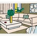 Roy Lichtenstein — Желтая ваза из интерьерной серии, изображение 1