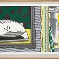 Roy Lichtenstein — Две картины: "Спящая муза" из серии картин, изображение 2