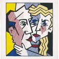 Roy Lichtenstein — Супружеская пара из серии экспрессионистских гравюр на дереве, изображение 1