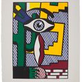 Roy Lichtenstein — Тема американских индейцев III, из серии "Тематика американских индейцев", изображение 1