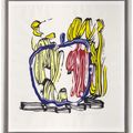 Roy Lichtenstein — Вертикальное яблоко, из серии гравюр на дереве "Семь яблок"., изображение 2