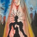 Salvador Dalí — Призрак отца Гамлета, сына-освободителя, совершенного в целях самообороны (Акт I, сцена 5), изображение 1
