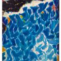 Sam Francis — Композиция в синих и черных тонах, изображение 1