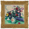 Samuel John Peploe — Фрукты и розы на столешнице, изображение 2
