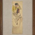 Sanyu — Лекция "Желтая блузка" (Читает женщина в желтой блузке), изображение 2