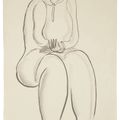 Sanyu — Учтивая женщина в халате, изображение 1