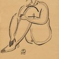 Sanyu — Ну, как в постели (Сидя обнаженной), изображение 1