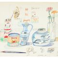 Saul Steinberg — Натюрморт с плакатом, изображение 1