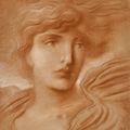 Simeon Solomon — Проработка женской фигуры, длина бюста, изображение 1