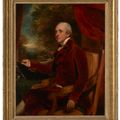 Sir Thomas Lawrence — Портрет Уильяма Бейкера (1743-1824), сидящего в три четверти роста, в красном фраке, на фоне пейзажа, изображение 2