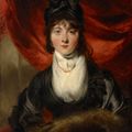 Sir Thomas Lawrence — Портрет Фелисити Джин Троттер (1774-1844), длиной до груди, в черном атласном платье и меховой муфте, изображение 1
