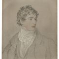 Sir Thomas Lawrence — Портрет Фредерика Локка из Норбери-парка, графство Суррей, во весь рост, в черном пальто с белой подкладкой, изображение 1