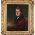 Sir Thomas Lawrence — Портрет джентльмена, традиционно идентифицируемого как мастер Грегори Шоу, в полный рост, в красном сюртуке, на фоне пейзажа, изображение 2