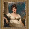 Sir Thomas Lawrence — Портрет Шарлотты Августы Оом, урожденной Папендик (1783-1854), в полный рост, в белом платье с брошью в форме лиры, изображение 2