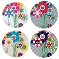 Takashi Murakami — Цветы для Элджернона; Цветы есть даже в Цифровом мире; Фиолетовые цветы в букете; Серебро Уорхола, изображение 1