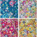 Takashi Murakami — Дань уважения Monopink 1960 B; Дань уважения Monogold 1960 B; Дань уважения IKB 1957 B; Дань уважения Yves Klein Multicolor B, изображение 1