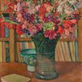 Theo van Rysselberghe — Розы на заколках ( спереди ); Меланж цветов для библиотеки и большого букета ( сзади ), изображение 3