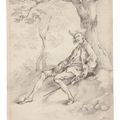 Thomas Gainsborough — Молодой человек, лежащий на берегу под деревом, возможно, автопортрет., изображение 1