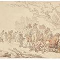 Thomas Rowlandson — Катание на коньках по серпантину, изображение 1