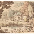 Thomas Rowlandson — Машины для стирки шерсти, Глостершир, изображение 1