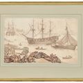 Thomas Rowlandson — Корабли приземляются, вероятно, в Портсмуте, изображение 2