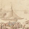Thomas Rowlandson — Погрузка на корабли, вероятно, в Портсмуте, изображение 1