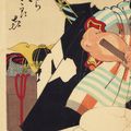 Tsukioka Yoshitoshi — Кура бираки (открытие склада), Ямауба и Кинтаро, изображение 3
