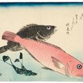 Utagawa Hiroshige — Полный набор из безымянной серии крупных рыб (Уозукуси), изображение 18