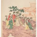 Utamaro Kitagawa — Королева-мать Запада и ее приближенные, изображение 3