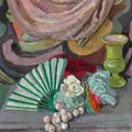 Vanessa Bell — Натюрморт с веером, изображение 1