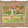 Vanessa Bell — Генриетта и Джулиан у бассейна в саду, Чарльстон, изображение 2