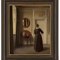 Vilhelm Hammershøi — Stue (Интерьер с овальным зеркалом), изображение 2