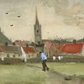 Vincent van Gogh — Уицихт над Гаагской площадью и Нью-Керк (Вид на Гаагу с Нью-Керка), изображение 1