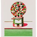 Wayne Thiebaud — Автомат для приготовления жевательной резинки из семи натюрмортов и серебряного пейзажа, изображение 1