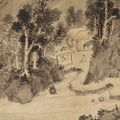 Wen Zhengming — Пейзаж в стиле У Чжэнь и каллиграфия, изображение 2