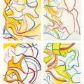 Willem de Kooning — Четыре литографии, Разные издания, Париж, 1986, изображение 1