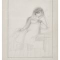 Willem de Kooning — Без названия (Сидящая женщина, опершись локтем о стол), изображение 1
