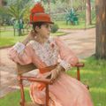 William Merritt Chase — Послеобеденный отдых в парке, изображение 1