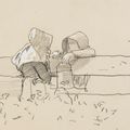 Winslow Homer — Две Девушки Собирают ягоды ежевики, изображение 1