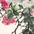 Wu Changshuo — Панно-ширмы из цветов и каллиграфии, изображение 7